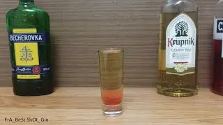 Коктейль Шот Доктор Чех с Бехеровкой и Биттером #Кампари (How to make Сocktails Shot Dr. Czech)