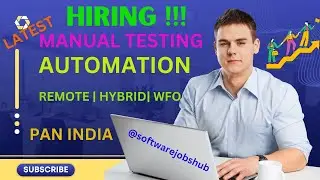 HIRING !!! SOFTWARE TEST ENGINEERS || Manual || Automation #softwarejobs #youtubefeed