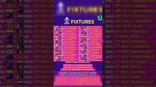ICC Announce World Cup 2023 New Schedule | World Cup 2023 All Matches Change, New Date, Time, Venue