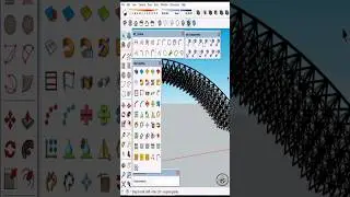 Sketchup Tutorial, learn Sketchup, Truss structure using BZ tool #sketchup #sketchuptutorial #viral