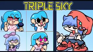 THERE ARE 4 SKIES- FNF: Triple Sky - Triple Trouble But Sky And Ski Sing It! [MOD SHOWCASE]