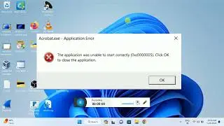 ✅2024 Fix-The application was unable to start correctly 0xc0000005 in Windows 11 / 10/8/7 | 0xc00005