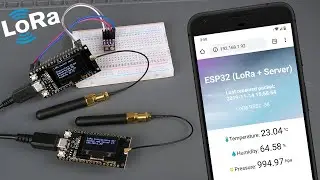 ESP32 LoRa Sensor Monitoring with Web Server (Long Range Communication)