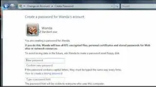 How to create a new user account on Windows Vista