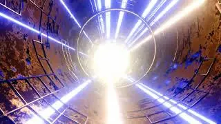 Strobe Abstract Sci-Fi Tunnel VJ Motion Background | Concert visual || Loop Laser fx | Free footage