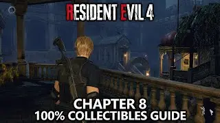 Resident Evil 4 - All Collectibles - Chapter 8 (Treasures, Castellans, Weapons, Upgrades, Recipes)