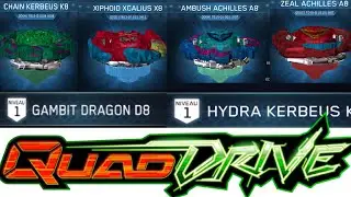 BEYBLADE BURST QUADSTRIKE HUGE UPDATE 10.4!!!! XIPHOID XCALIUS X8, ZEAL ACHILLES A8, ETC….