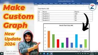 Make Graph in MS Word With Any Data; MS Word Chart Complete Guideline in English
