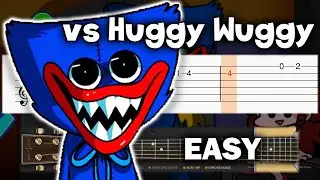 Friday Night Funkin ! VS Huggy Wuggy - Poppy Playtime - Guitar tutorial (TAB)