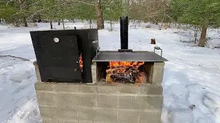 Building a wood fired pizza oven / smoker for the off grid outdoor kitchen