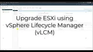 Using vSphere Lifecycle Manager (vLCM)  image-based updates for vSphere 7.0 Update 2a ESXi updates