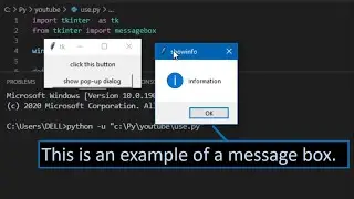 TkInter's messagebox module