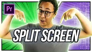 Como fazer SPLIT SCREEN só com ferramentas do PREMIERE: 5 formas de dividir a tela do vídeo