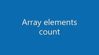JS array count elements