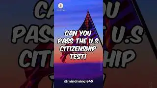 US 🇺🇸 Citizenship Test Quiz || Can you get 5/5? 