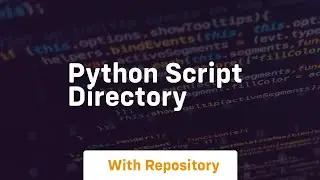 python script directory