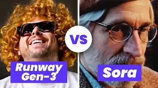 Runway Gen-3 Alpha VS OpenAI Sora - AI Text to Video Full Comparison | Best AI Video Generator?