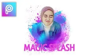 MEMBUAT VEKTOR CARTOON MAGIC SPLASH DI ANDROID | PICSART TUTORIAL