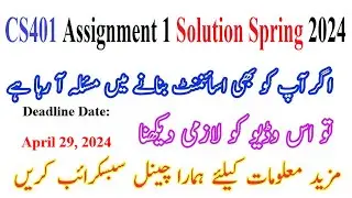 CS401 Assignment 1 Solution Spring 2024 | Assembly Language Programming | NASM and DOSBOX