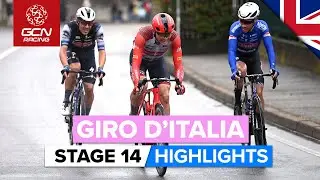 Attacking Finale As Breakaway Riders Go Head-To-Head | Giro D'Italia 2023 Highlights - Stage 14