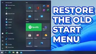 How to restore to the old Start Menu in Windows 11