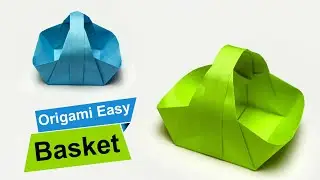 The Secret of Making an Origami Paper Basket - No Glue and Cut