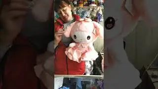 Мягкая плюшевая игрушка Мелоди. сиреневая 30 см, розовая 40 см.