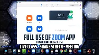 Use Zoom App Desktop for Live Class, Meeting and Share Screen - How to use Zoom App