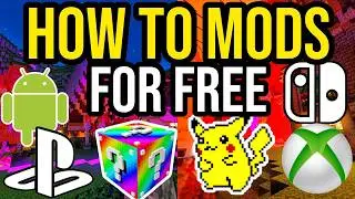 How To Get MODS In Minecraft PS4/5, Xbox, Switch, MCPE & Bedrock! (FOR FREE!)