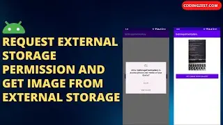 How to Request External Storage Permission and Get Image From External Storage | External Storage