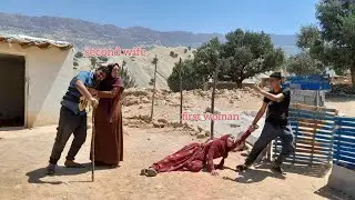 The anger of the second wifes soldier brother from her husband and throwing the first wife out