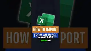 How to Import from an Image into Excel | #exceltutorial