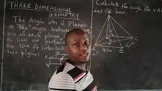 3D, THREE DIMENSIONAL GEOMETRY. ANGLE BETWEEN TWO PLANES.