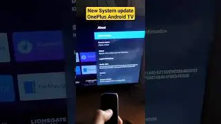 OnePlus TV system update #oneplus #androidtv #systemupdate #shorts #ytshorts