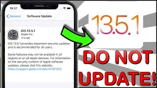 iOS 13.5.1 ⛔️ DO NOT UPDATE ⛔️ MUST WATCH!! ✅ iOS 13.5.1 JAILBREAK!?