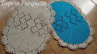 Tapete Turquesa - passo a passo