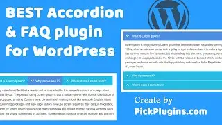 FAQ plugin WordPress - customize icons