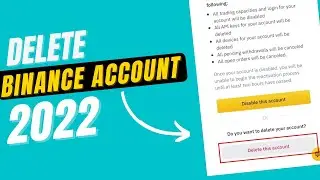 How to delete my binance account permanently | Disabled Binance account