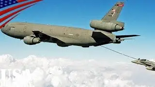 KC-10 Extender Aerial Refueling Tanker - Cool Video