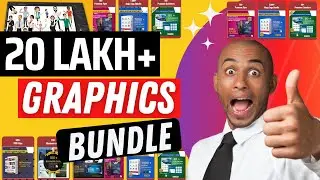 20 Lakh+ Editable Graphics Design Bundle 2023 | One Package All in One | Lifetime Access