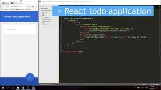 React Tutorial - Create a Simple Todo Application in 20 minutes.