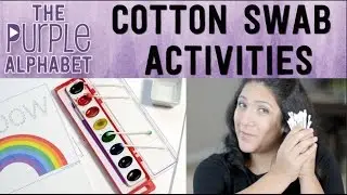 PRESCHOOL ACTIVITIES with COTTON SWABS - Cheap & Easy