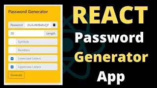 REACT Password Generator | React JS Tutorial 2022