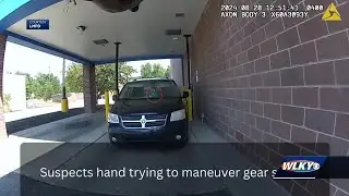 Body cam footage released of LMPD officer shooting carjacking suspect