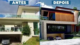 FACHADA ANTES E DEPOIS: DO SIMPLES AO LUXO (retrofit de fachada)