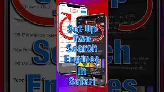 Set up Two Search Engines In Safari On Your iPhone #shorts