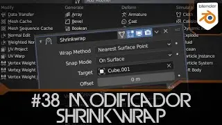 #38 Shrinkwrap Modifier en Blender 2.9 - Modificadores Blender