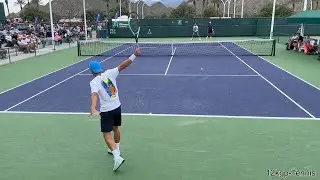 Lorenzo Musetti & Karen Khachanov - 2024 IW Practice Match Highlights