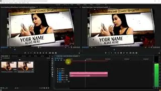 [DP669] Freeze Frame Comic Pack - How to open & edit a template in Premiere Pro CC