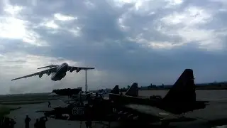 Low Pass Il-76MD Ukrainian Air Force